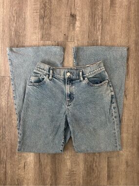 Express 70s Mid Rise Flare Jeans